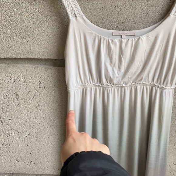 Gray Ombré Gradient Jersey Dress - Picture 8 of 9